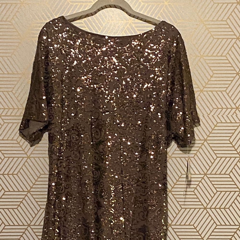 Scarlett Modern Social Dress in Taupe.